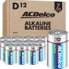 imageACDelco 24Count D Batteries Maximum Power Super Alkaline Battery 7Year Shelf Life Reclosable Packaging12 Count Pack of 1