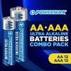 imagePowermax Alkaline Batteries 24Count Combo Pack 12 Double AA 12 Triple AAA Ultra Long Lasting Battery 10Year Shelf Life Reclosable PackagingAA  AAA  24 Count