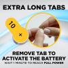 imagePowermax Size 10 Hearing Aid Batteries 180 Count LongLasting Battery Pack Yellow Long Tab for Easy Change10  120 Count