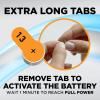 imagePowermax Size 13 Hearing Aid Batteries 60 Count LongLasting Battery Pack Orange Long Tab for Easy ChangeSize 13  180 Count