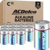 imageACDelco 24Count D Batteries Maximum Power Super Alkaline Battery 7Year Shelf Life Reclosable Packaging12 Count Pack of 1