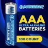 imagePowermax 100Count Triple AAA Batteries Ultra Long Lasting Alkaline Battery 10Year Shelf Life Reclosable PackagingAAA  100 Count