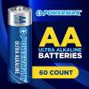 imagePowermax 48Count Double AA Batteries Ultra Long Lasting Alkaline Battery 10Year Shelf Life Reclosable PackagingAA  60 Count