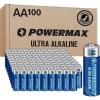imagePowermax 48Count Double AA Batteries Ultra Long Lasting Alkaline Battery 10Year Shelf Life Reclosable PackagingAA  100 Count