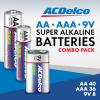 imageACDelco Alkaline Batteries Combo Pack 40Double AA 36Triple AAA 8 Count of 9VoltCombo  84 Count