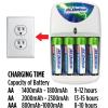 imagePowermax ACDelco Rechargeable Batteries 4 Double AA and 4 Triple AAA InstaUse Battery Pack Precharged2 AA with Charger