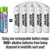 imagePowermax ACDelco Rechargeable Batteries 4 Double AA and 4 Triple AAA InstaUse Battery Pack Precharged2 AA with Charger