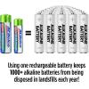 imagePowermax ACDelco Rechargeable Batteries 4 Double AA and 4 Triple AAA InstaUse Battery Pack PrechargedAA  AAA