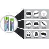 imagePowermax ACDelco Rechargeable Batteries 4 Double AA and 4 Triple AAA InstaUse Battery Pack PrechargedAA  AAA