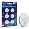 imagePowermax 6Count CR2032 Batteries Lithium 3V Coin Cell Button Battery Pack for Watch and Small Electronics 5 Year Shelf LifeCR2025  6 Count