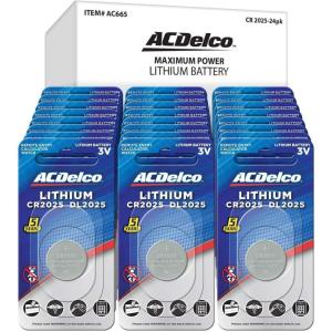 imageACDelco 24Count CR2032 Batteries Lithium 3V Coin Cell Button Battery Pack for Watch and Small Electronics 5 Year Shelf Life24 Count  CR2025