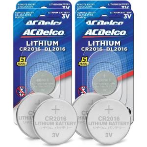 imageACDelco 6Count CR2016 Batteries Lithium 3V Coin Cell Button Battery Pack for Watch and Small Electronics 5 Year Shelf Life4 Count  CR2016