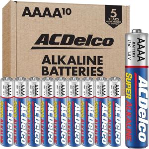 imageACDelco Alkaline Batteries Combo Pack 40Double AA 36Triple AAA 8 Count of 9VoltAAAA  10 Count