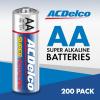 imageACDelco 100Count AA Batteries Maximum Power Super Alkaline Battery 10Year Shelf Life Reclosable Packaging200 Count Pack of 1