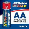 imageACDelco UltraMAX AA and AAA Batteries 40Count Combo Pack 20Count Each Alkaline Battery with Advanced Technology 10Year Shelf Life Reclosable PackagingUltraMAX AA  10 Count
