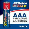 imageACDelco UltraMAX AA and AAA Batteries 40Count Combo Pack 20Count Each Alkaline Battery with Advanced Technology 10Year Shelf Life Reclosable PackagingUltraMAX AAA  10 Count