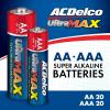 imageACDelco UltraMAX AA and AAA Batteries 40Count Combo Pack 20Count Each Alkaline Battery with Advanced Technology 10Year Shelf Life Reclosable PackagingUltraMAX AA and AAA  40 Count
