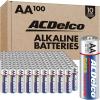 imageACDelco 100Count AA Batteries Maximum Power Super Alkaline Battery 10Year Shelf Life Reclosable Packaging100 Count Pack of 1