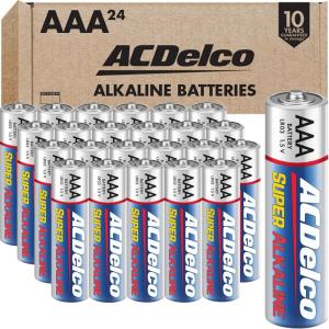 imageACDelco 24Count Triple AAA Batteries Maximum Power Super Alkaline Battery 10Year Shelf LifeAAA24 Count