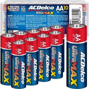imageACDelco UltraMAX AA and AAA Batteries 40Count Combo Pack 20Count Each Alkaline Battery with Advanced Technology 10Year Shelf Life Reclosable PackagingUltraMAX AA  10 Count